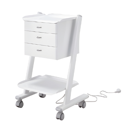 EASY EXTRA Professional Mobile Dental Cabinet with Integrated Power – 3 Drawers