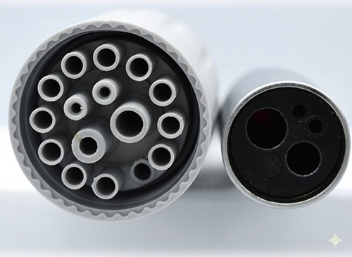 Schlauch für Turbine mit 4 Löchern Midwest ohne Licht, passend für CEFLA-Geräte (2)