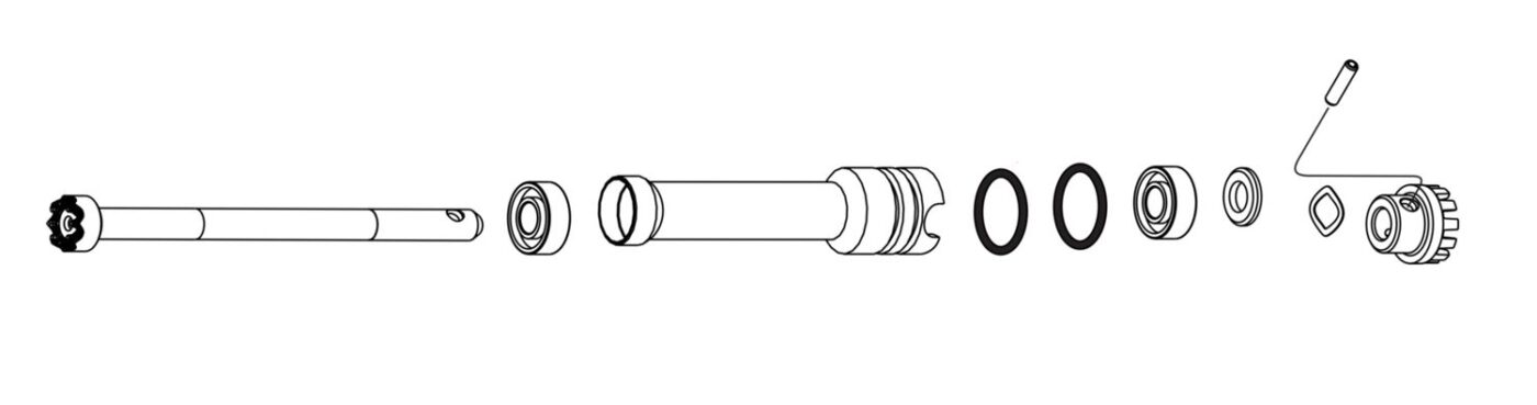 Albero intermedio per W&H WS-75 L G
