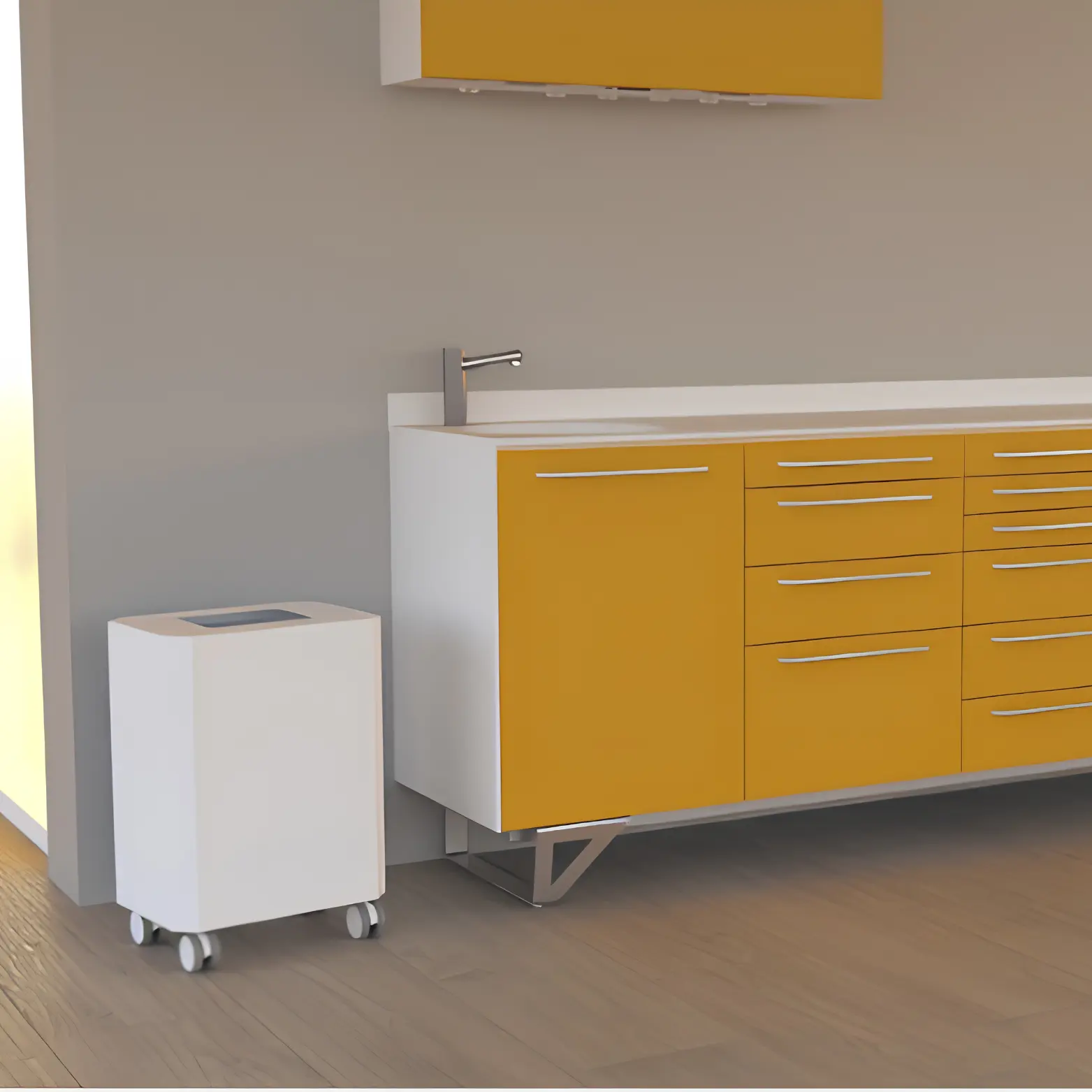 SIRIO 60L – Mobile Cart for Infectious Waste Containers (60 Liters)