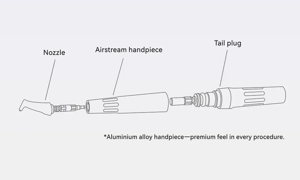 woodpecker PT-B Mini Dental-Air-Polisher - hohe Leistung